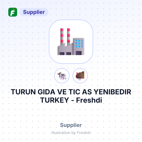 TURUN GIDA VE TIC AS YENIBEDIR TURKEY – summary card, no photo uploaded yet