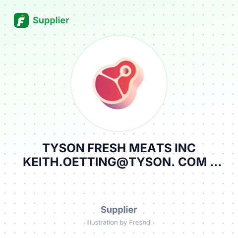 TYSON FRESH MEATS INC KEITH.OETTING@TYSON. COM – summary card, no photo uploaded yet