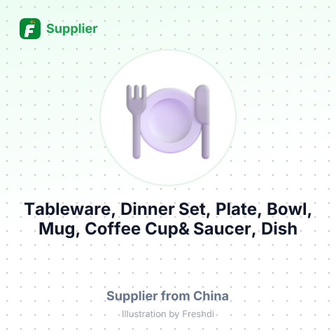 Tableware, Dinner Set, Plate, Bowl, Mug, Coffee Cup& Saucer, Dish – summary card, no photo uploaded yet