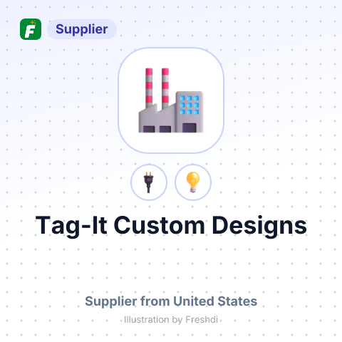 Tag-It Custom Designs – summary card, no photo uploaded yet