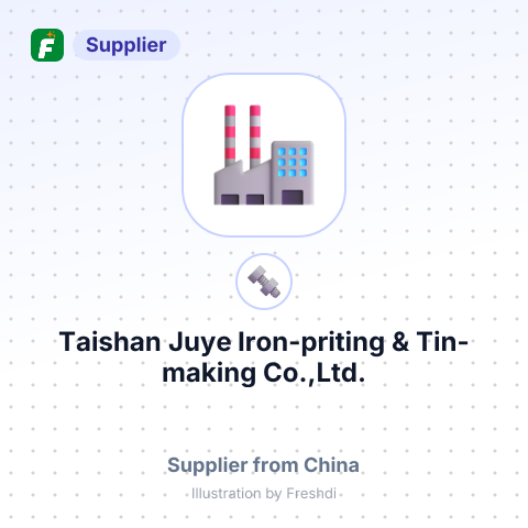 Taishan Juye Iron-priting & Tin-making Co.,Ltd. – summary card, no photo uploaded yet