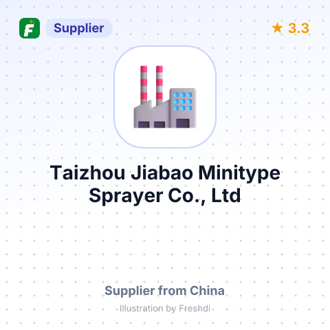 Taizhou Jiabao Minitype Sprayer Co., Ltd – summary card, no photo uploaded yet