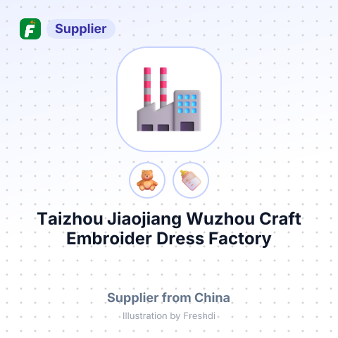 Taizhou Jiaojiang Wuzhou Craft Embroider Dress Factory – summary card, no photo uploaded yet