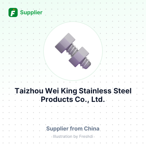 Taizhou Wei King Stainless Steel Products Co., Ltd. – summary card, no photo uploaded yet