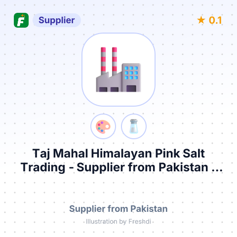 Taj Mahal Himalayan Pink Salt Trading  – summary card, no photo uploaded yet