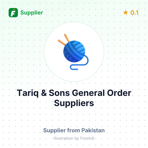 Tariq & Sons General Order Suppliers  – summary card, no photo uploaded yet