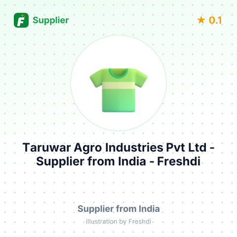 Taruwar Agro Industries Pvt Ltd  – summary card, no photo uploaded yet