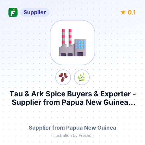 Tau & Ark Spice Buyers & Exporter  – summary card, no photo uploaded yet