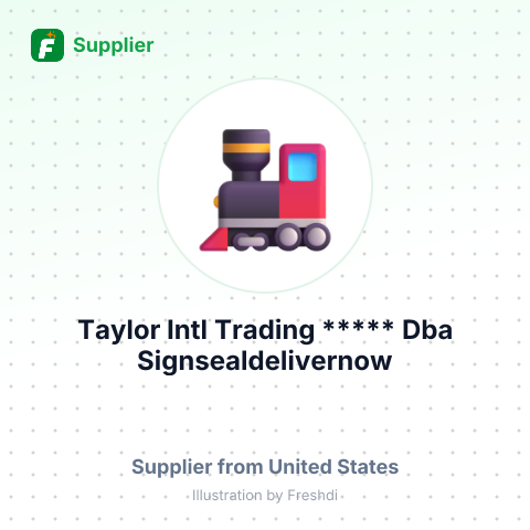 Taylor Intl Trading ***** Dba Signsealdelivernow – summary card, no photo uploaded yet