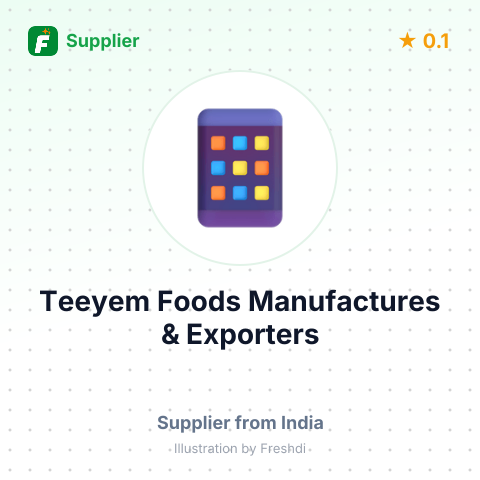 Teeyem Foods Manufactures & Exporters  – summary card, no photo uploaded yet