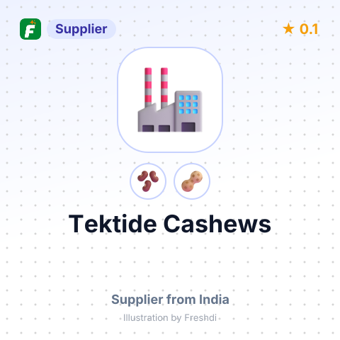 Tektide Cashews  – summary card, no photo uploaded yet