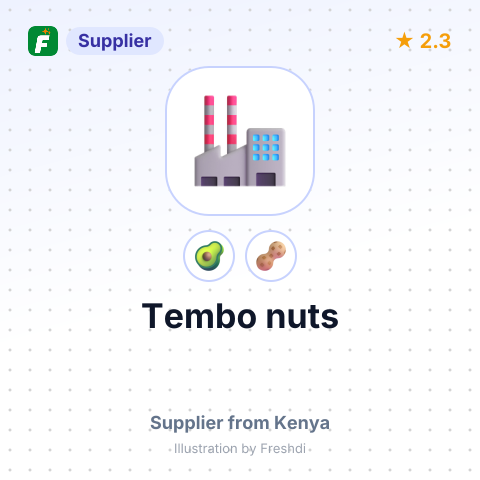 Tembo nuts  – summary card, no photo uploaded yet