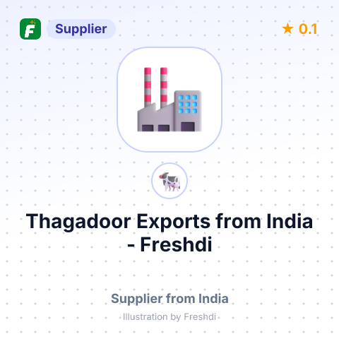 Thagadoor Exports  – summary card, no photo uploaded yet