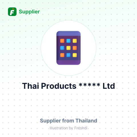 Thai Products ***** Ltd – summary card, no photo uploaded yet