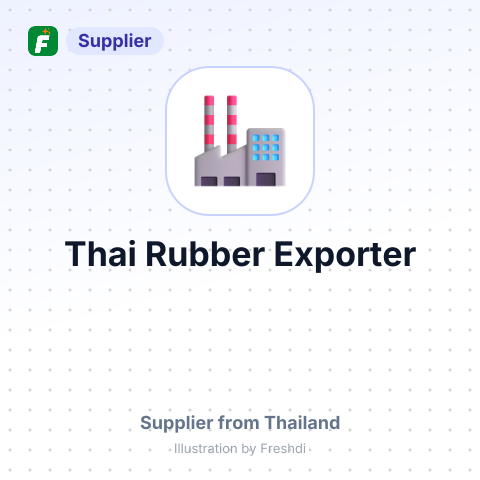 Thai Rubber Exporter – summary card, no photo uploaded yet