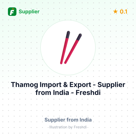 Thamog Import & Export  – summary card, no photo uploaded yet