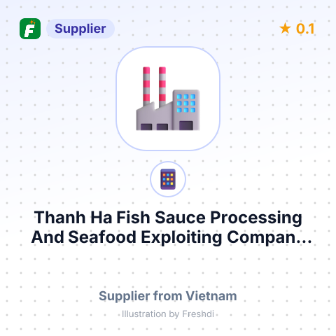 Thanh Ha Fish Sauce Processing And Seafood Exploiting Company Limited – summary card, no photo uploaded yet