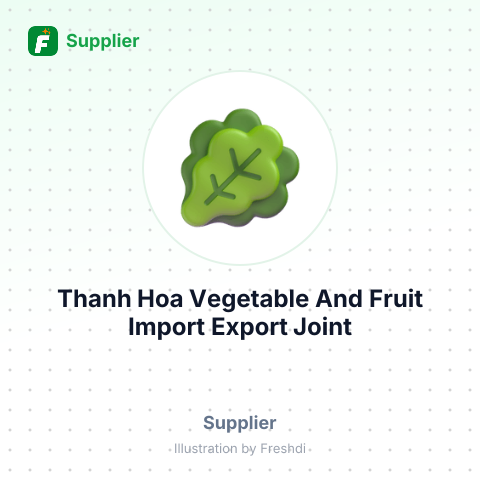 Thanh Hoa Vegetable And Fruit Import Export Joint Stock Company – summary card, no photo uploaded yet