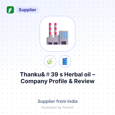 Thanku&＃39;s Herbal oil – summary card, no photo uploaded yet