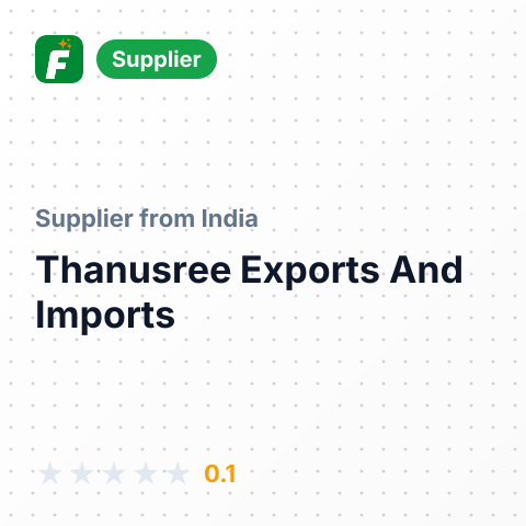 Thanusree Exports And Imports  – summary card, no photo uploaded yet