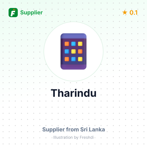 Tharindu  – summary card, no photo uploaded yet