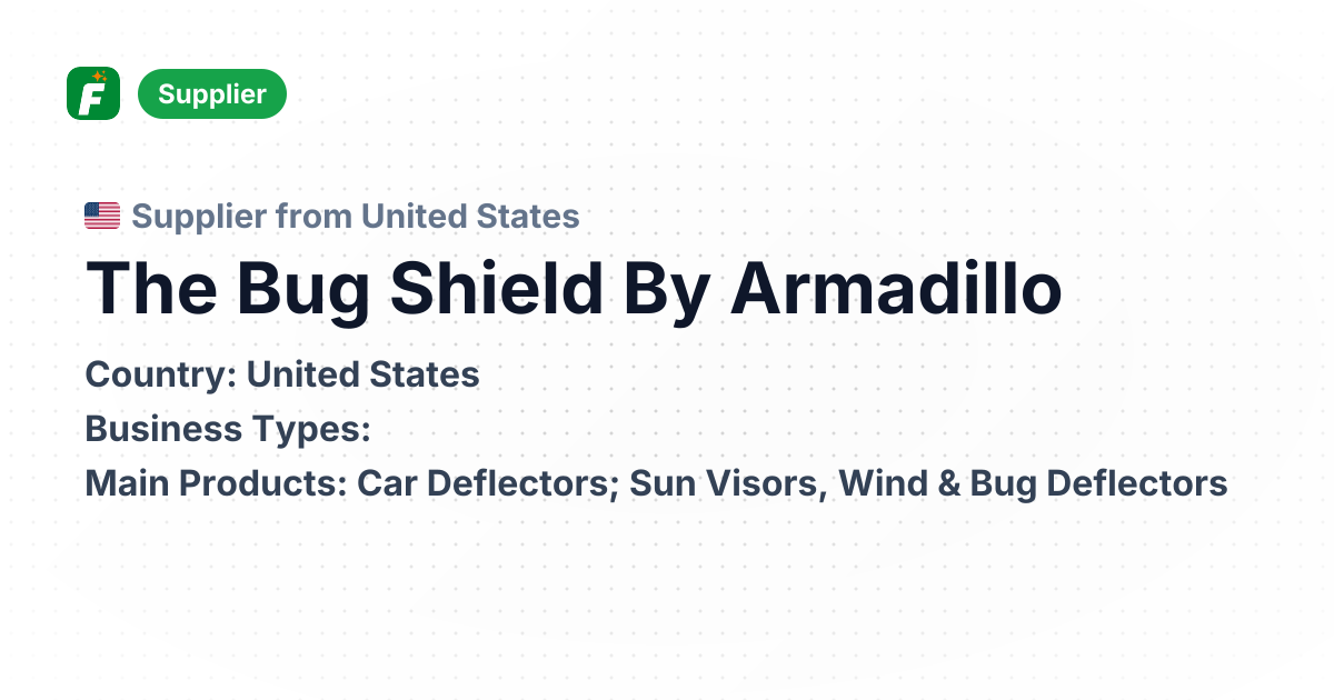 The Bug Shield By Armadillo | Established 1963, Wind & Bug Deflectors ...