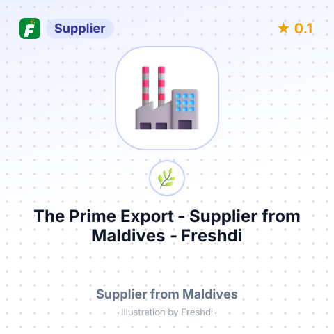 The Prime Export  – summary card, no photo uploaded yet