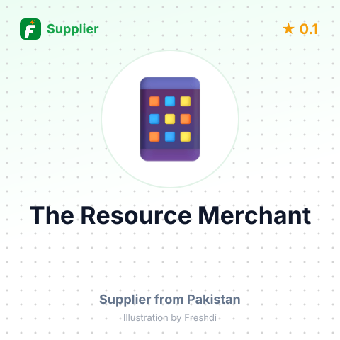 The Resource Merchant  – summary card, no photo uploaded yet