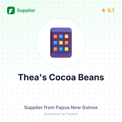 Thea's Cocoa Beans  – summary card, no photo uploaded yet