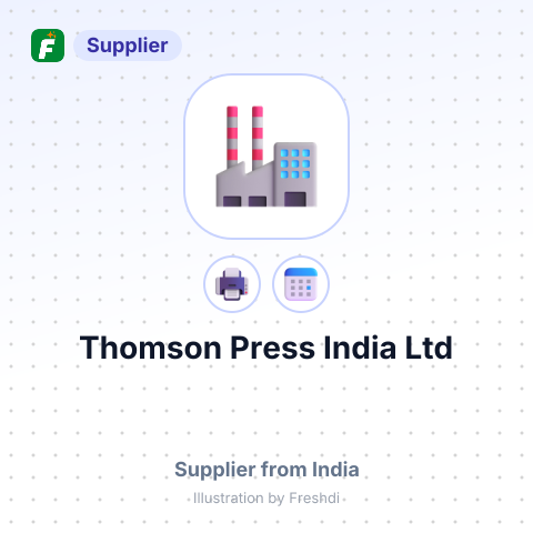 Thomson Press India Ltd – summary card, no photo uploaded yet
