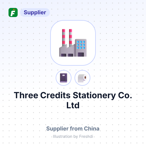 Three Credits Stationery Co., Ltd – summary card, no photo uploaded yet