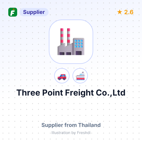 Three Point Freight Co.,Ltd – summary card, no photo uploaded yet