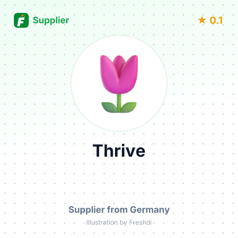 Thrive  – summary card, no photo uploaded yet