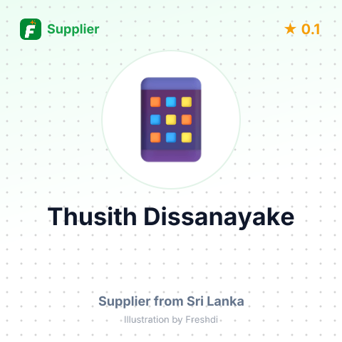 Thusith Dissanayake  – summary card, no photo uploaded yet