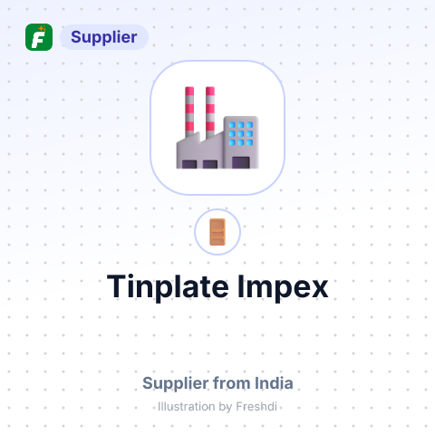 Tinplate Impex – summary card, no photo uploaded yet