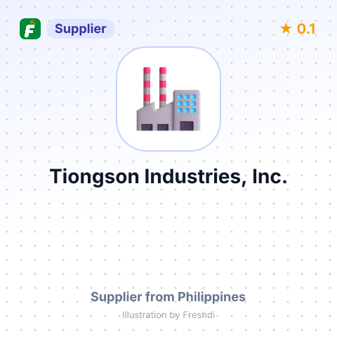 Tiongson Industries, Inc.  – summary card, no photo uploaded yet