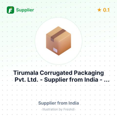 Tirumala Corrugated Packaging Pvt. Ltd.  – summary card, no photo uploaded yet