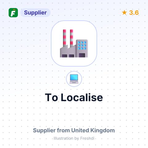 To Localise – summary card, no photo uploaded yet