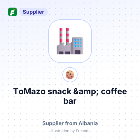 ToMazo snack &amp; coffee bar – summary card, no photo uploaded yet