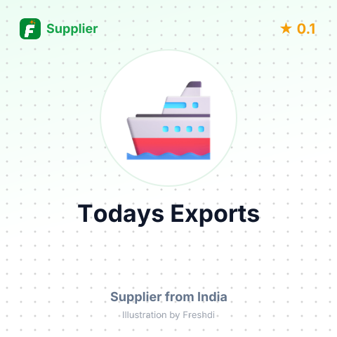 Todays Exports  – summary card, no photo uploaded yet