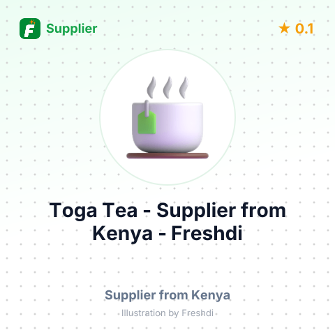 Toga Tea  – summary card, no photo uploaded yet