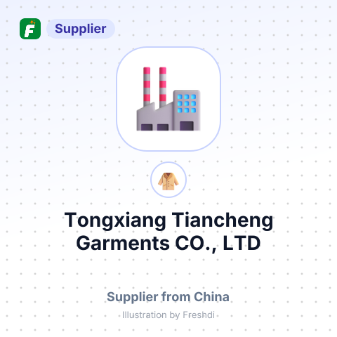 Tongxiang Tiancheng Garments CO., LTD – summary card, no photo uploaded yet