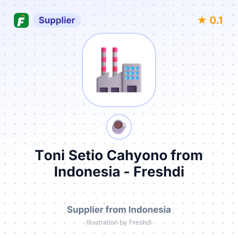 Toni Setio Cahyono  – summary card, no photo uploaded yet