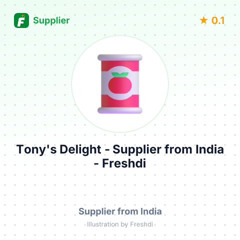 Tony's Delight  – summary card, no photo uploaded yet