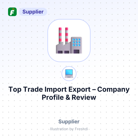 Top Trade Import Export – summary card, no photo uploaded yet