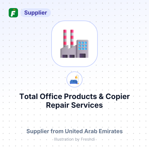 Total Office Products & Copier Repair Services Dubai UAE – summary card, no photo uploaded yet