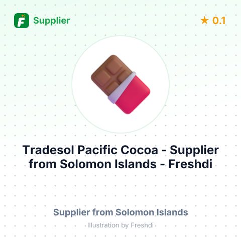Tradesol Pacific Cocoa  – summary card, no photo uploaded yet