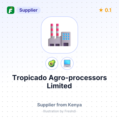 Tropicado Agro-processors Limited  – summary card, no photo uploaded yet