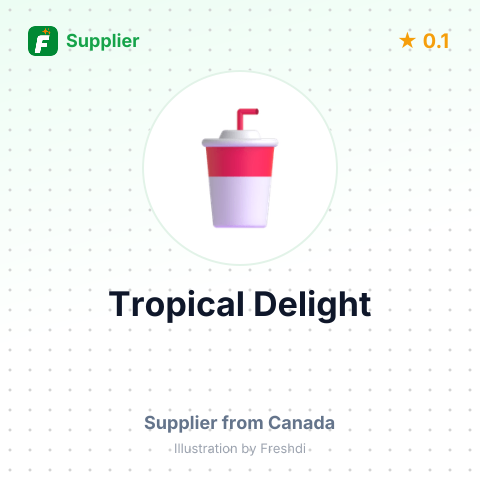 Tropical Delight  – summary card, no photo uploaded yet