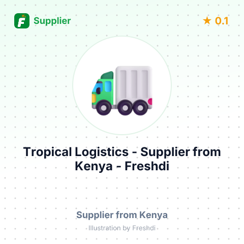 Tropical Logistics  – summary card, no photo uploaded yet